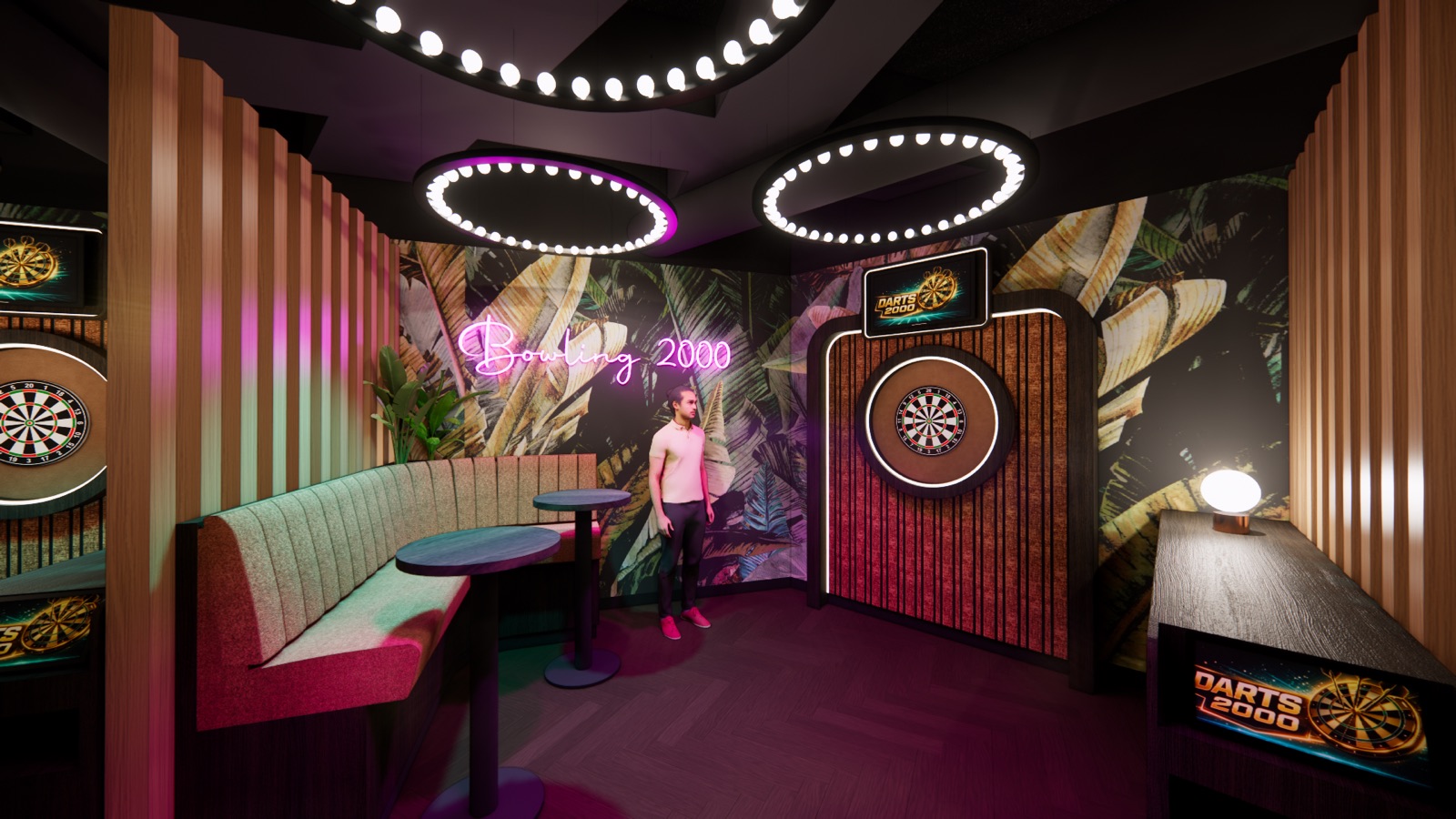 Exklusive Social-Darts-Lounge