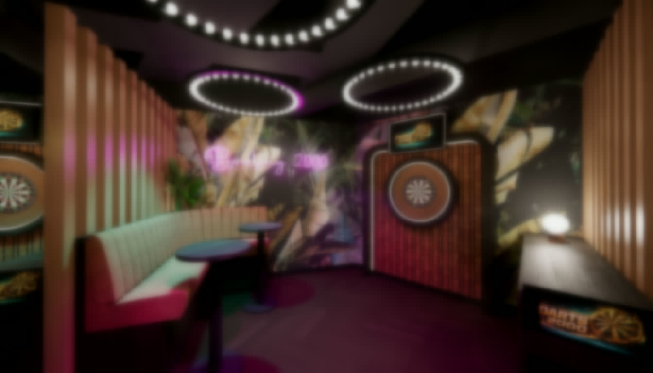 Exklusive Social-Darts-Lounge